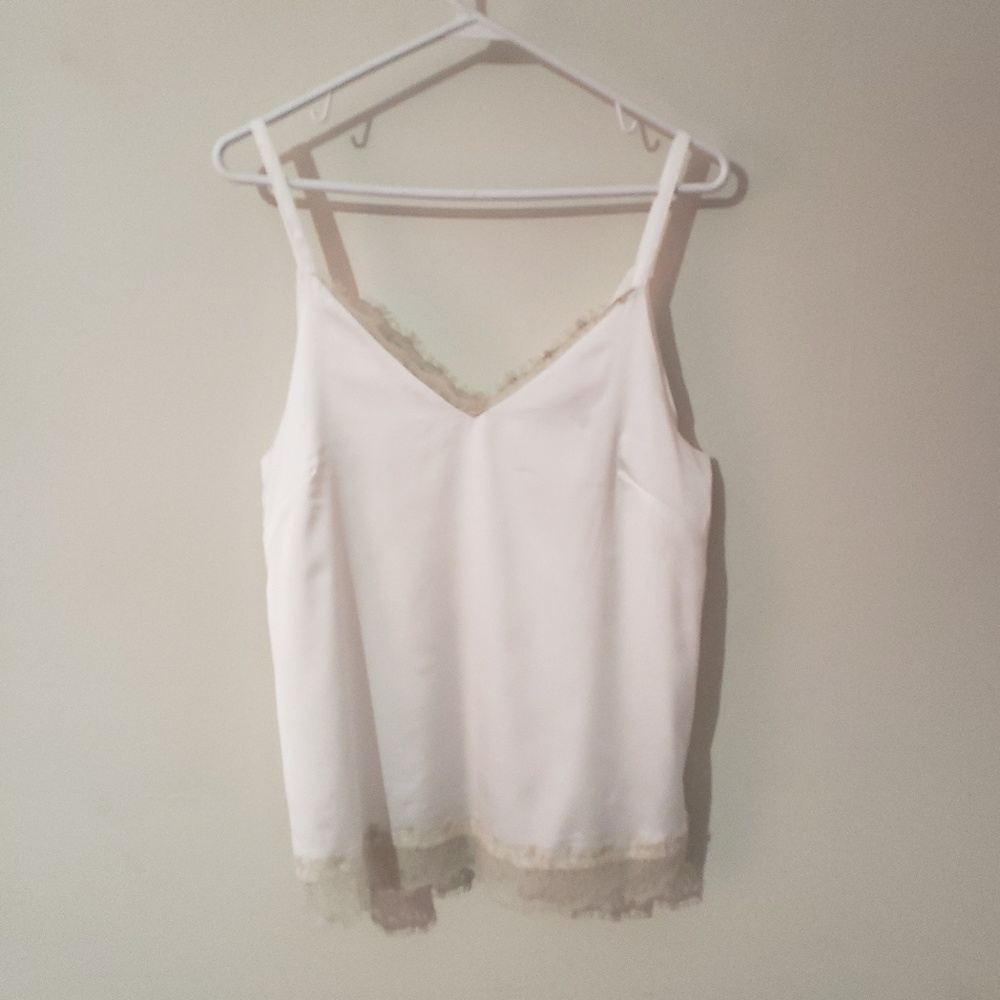 WHBM Lace Trimed Tank